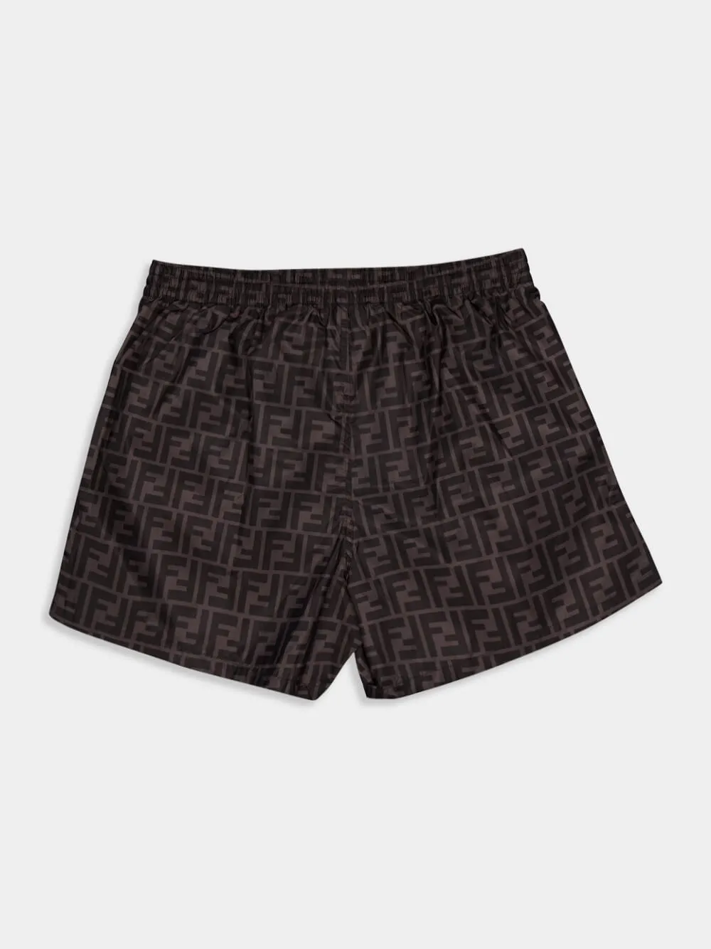 Black FF Monogram Swim Shorts sold by Fashion Clinic product image thumbnail 5