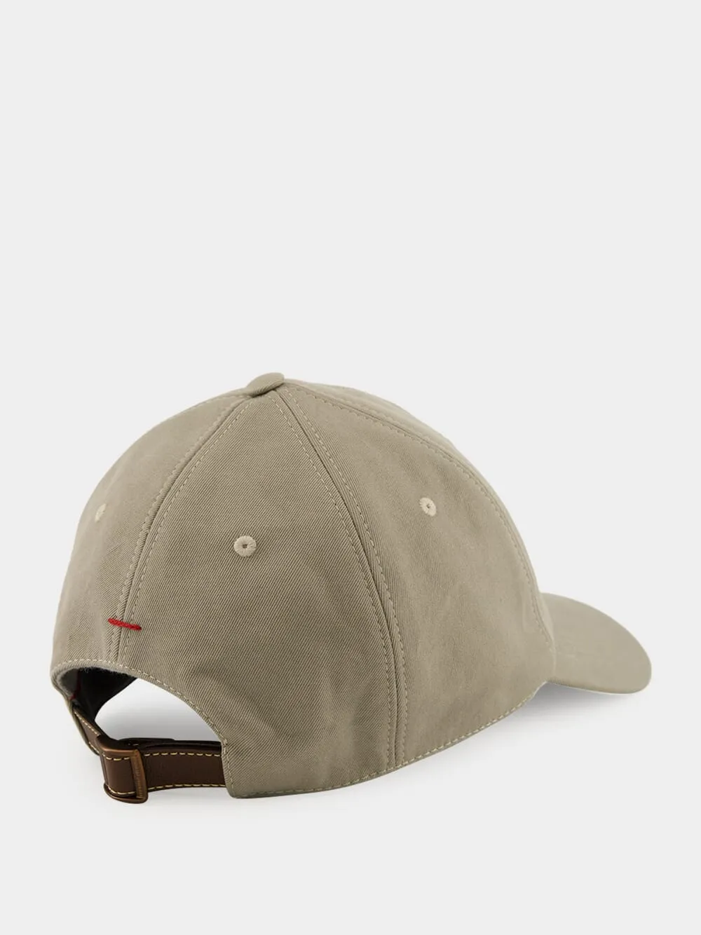 Khaki Cotton Gabardine Baseball Cap sold by Fashion Clinic product image thumbnail 2