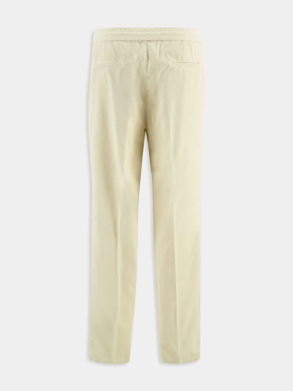 Natural Corduroy Drawstring Leisure Trousers sold by Fashion Clinic product image thumbnail 2