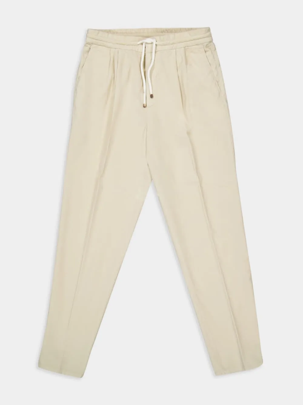 Natural Corduroy Drawstring Leisure Trousers sold by Fashion Clinic product image thumbnail 4