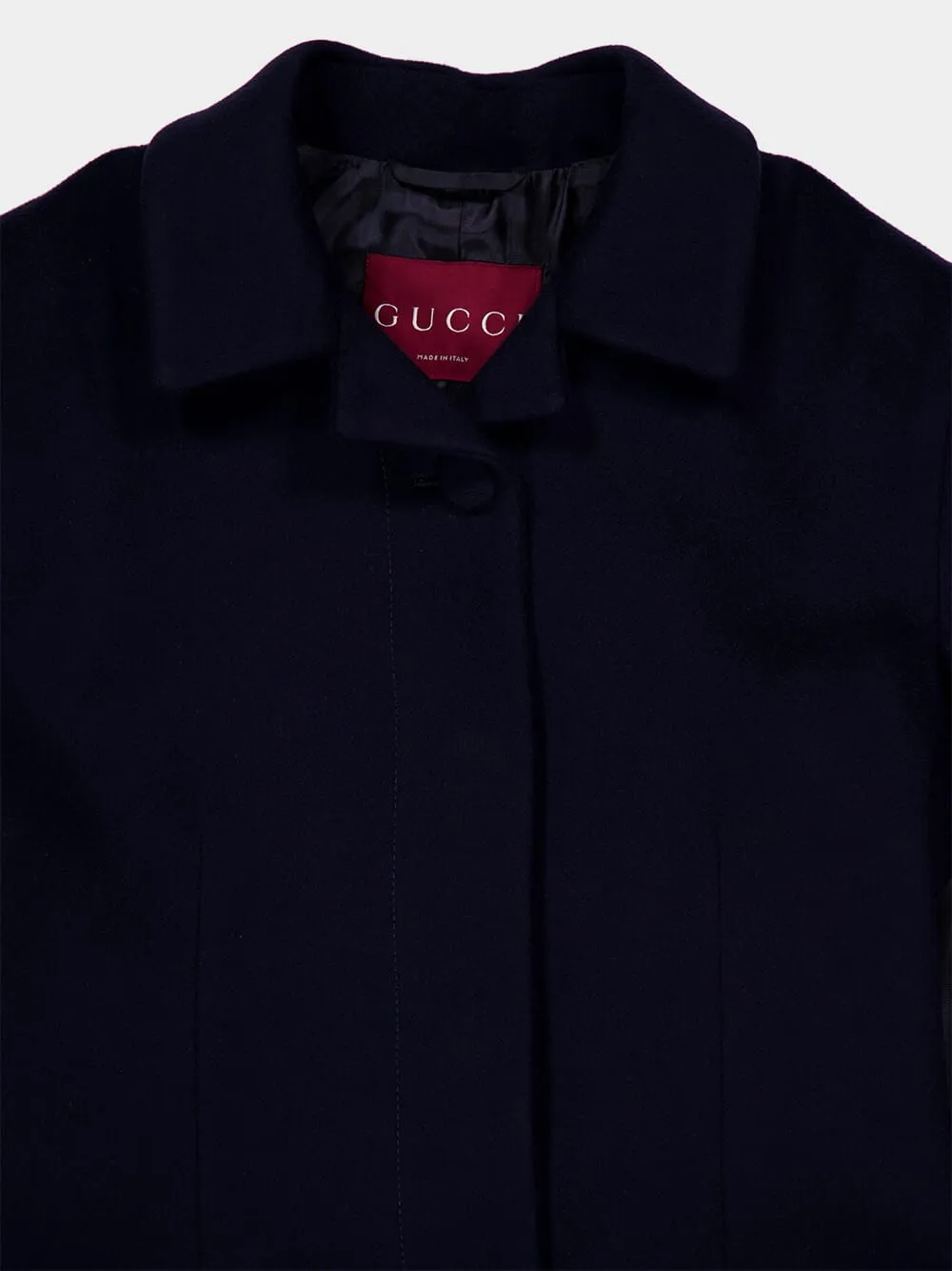 Admiral Dark Blue Wool Coat with Belt sold by Fashion Clinic product image thumbnail 3