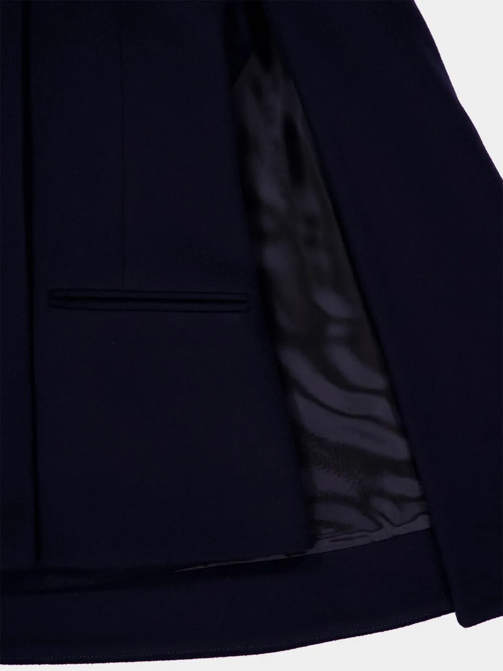 Admiral Dark Blue Wool Coat with Belt sold by Fashion Clinic product image thumbnail 4