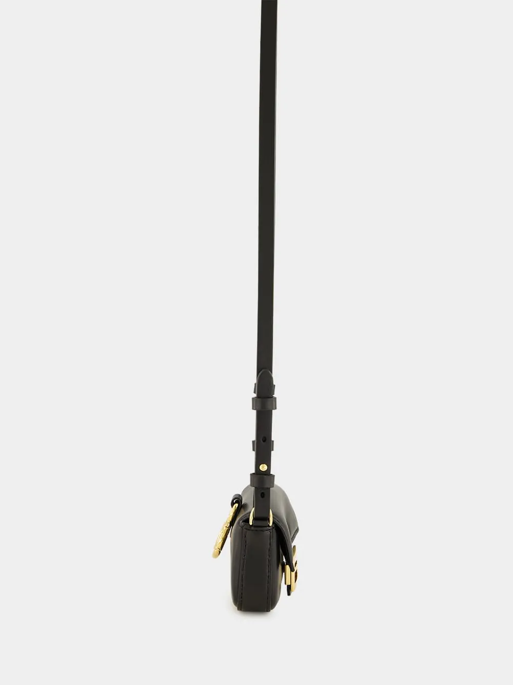 Black Nano Baguette Charm in Nappa Leather sold by Fashion Clinic product image thumbnail 5