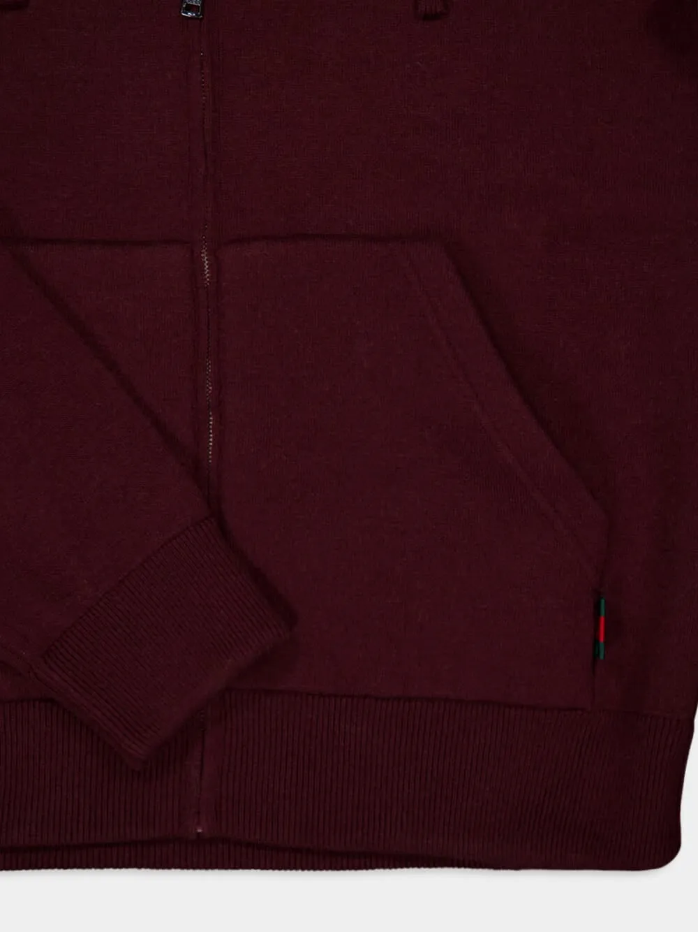 Rosso Ancora Red GG Wool Zip Sweatshirt sold by Fashion Clinic product image thumbnail 4