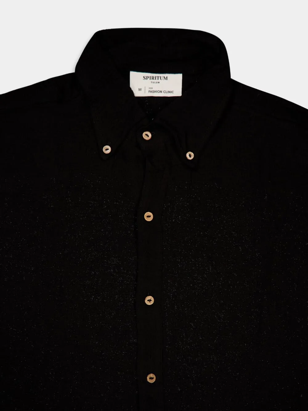 Black Balam Cotton Shirt sold by Fashion Clinic product image thumbnail 3