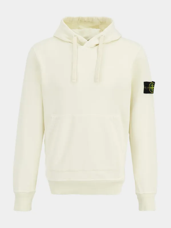 Ivory Organic Cotton Fleece Sweatshirt sold by Fashion Clinic