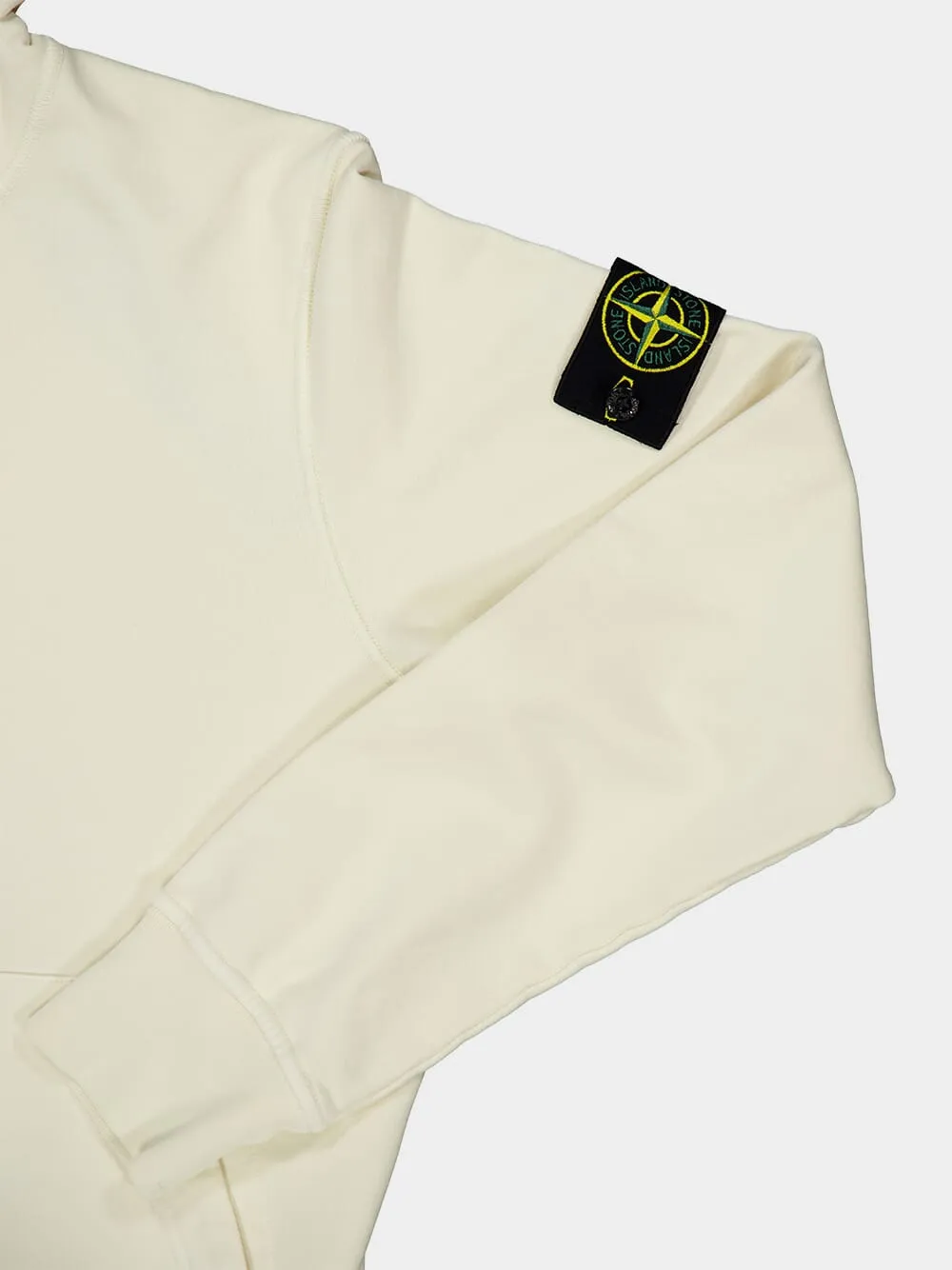 Ivory Organic Cotton Fleece Sweatshirt sold by Fashion Clinic product image thumbnail 4