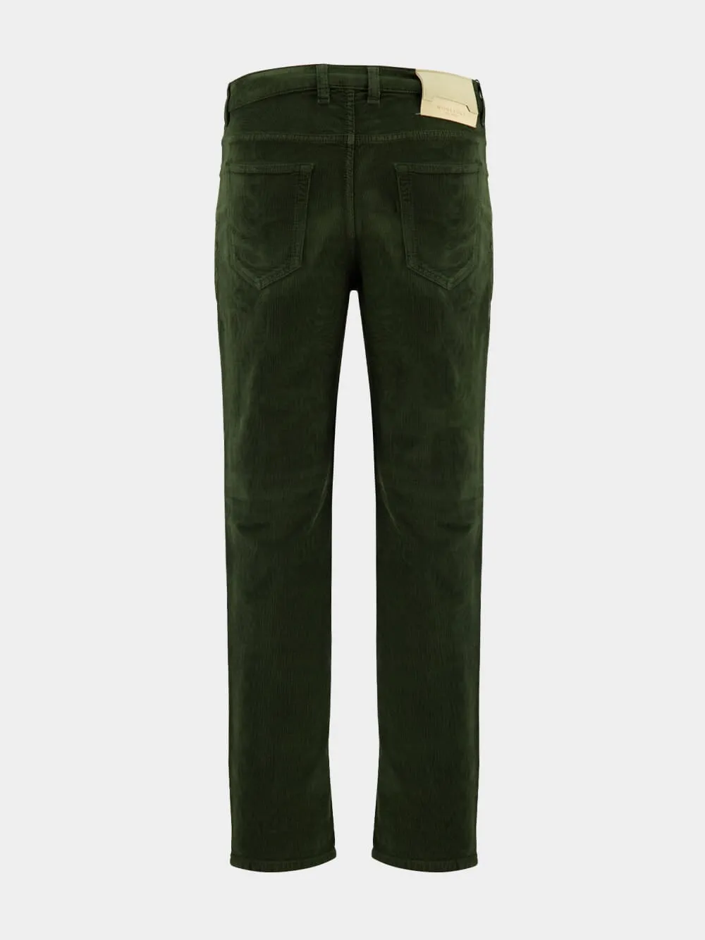 Green Regular Fit Corduroy Trousers sold by Fashion Clinic product image thumbnail 2
