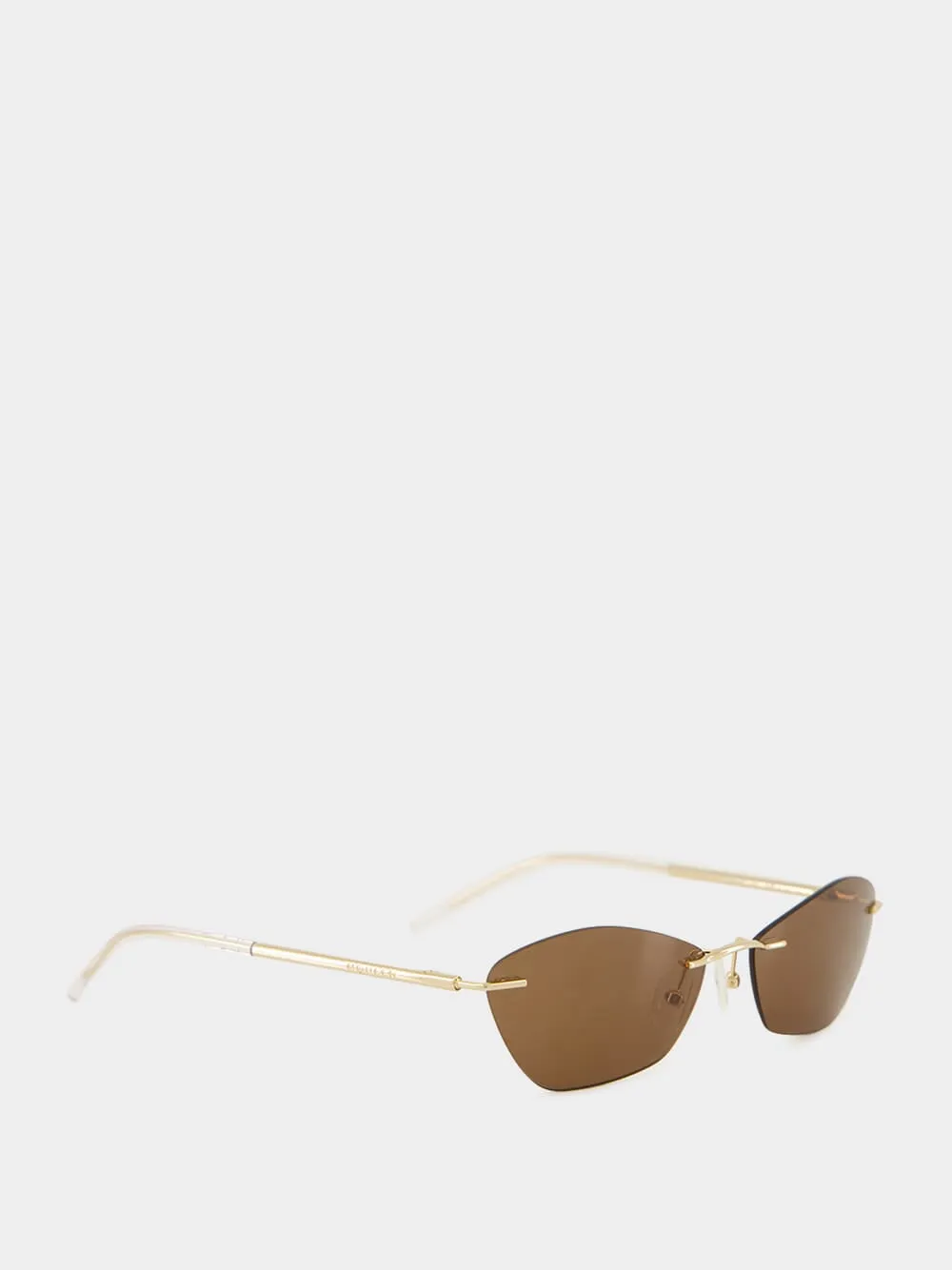 Gold T-Bar Slim Sunglasses sold by Fashion Clinic product image thumbnail 2