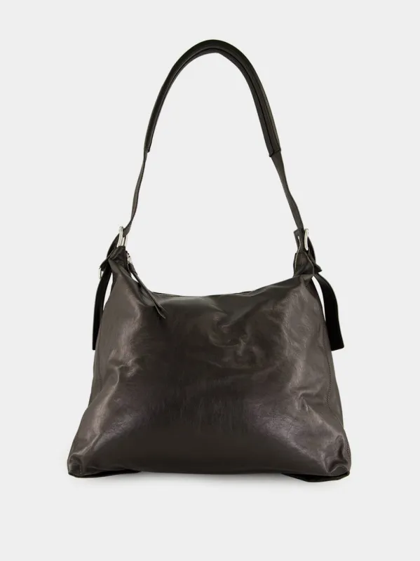 Dark Chocolate Belted Hobo Bag sold by Fashion Clinic