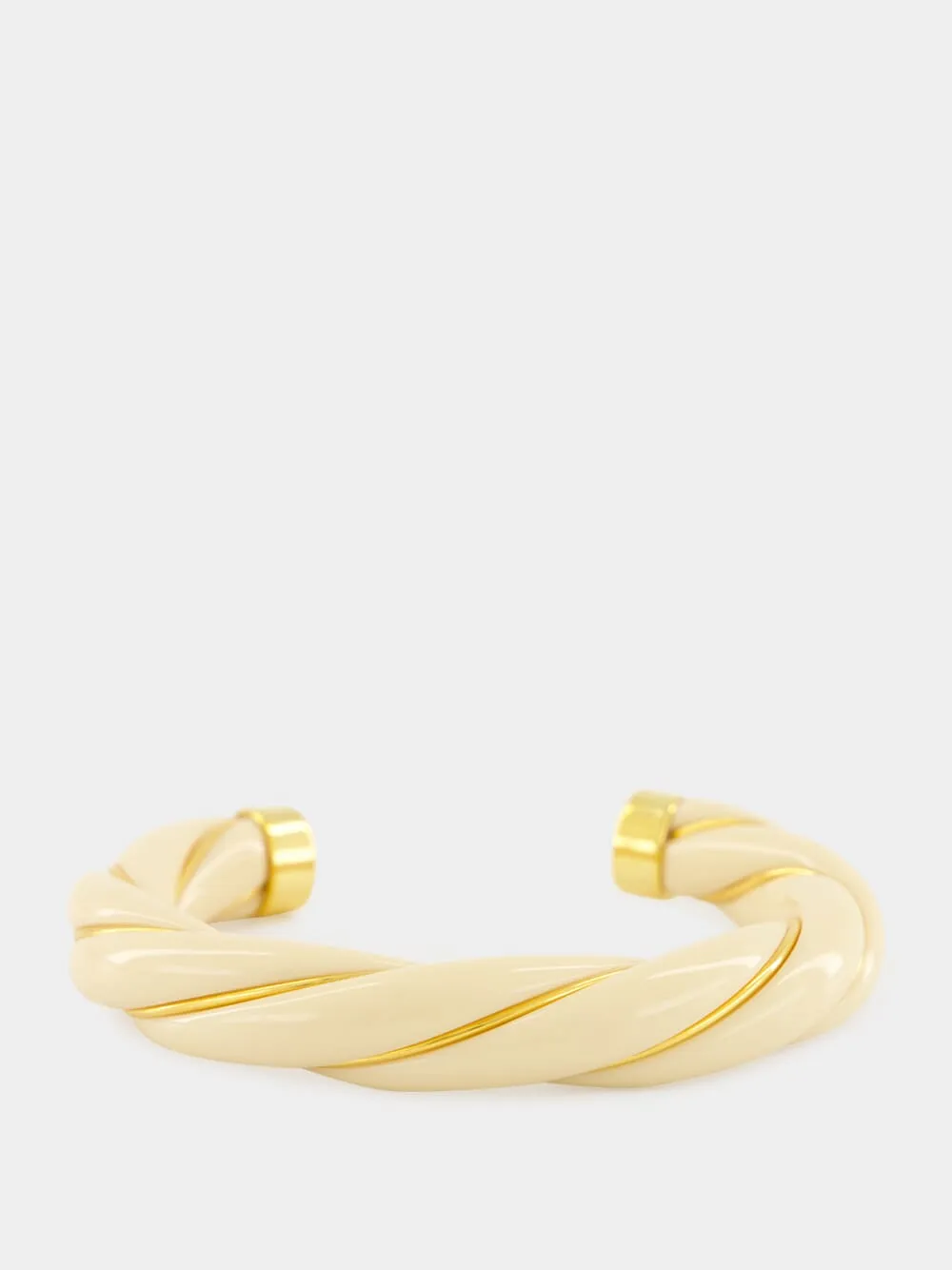 Ivory Twisted Diana Bangle sold by Fashion Clinic