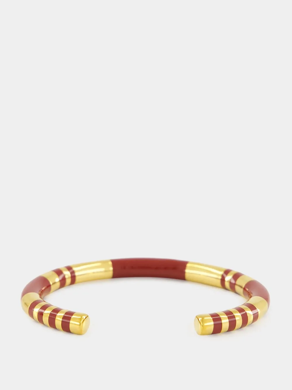Burgundy Positano Striped Bangle sold by Fashion Clinic product image thumbnail 2