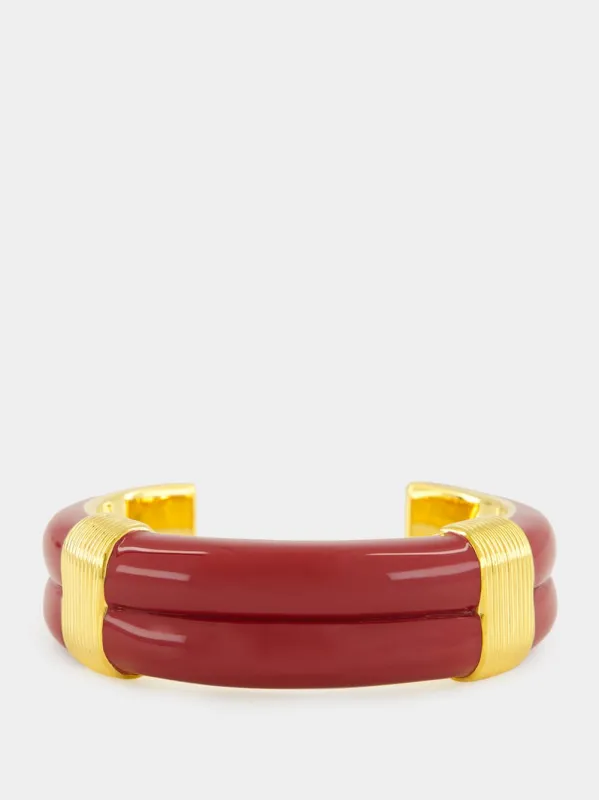 Katt Burgundy Bracelet made by Fashion Clinic