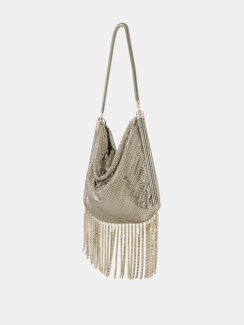 Silver Crystal Fringe Handbag sold by Fashion Clinic product image thumbnail 4