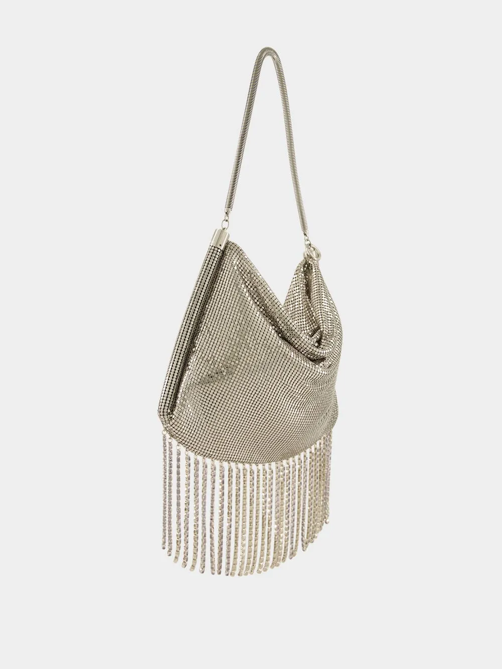 Silver Crystal Fringe Handbag sold by Fashion Clinic product image thumbnail 2