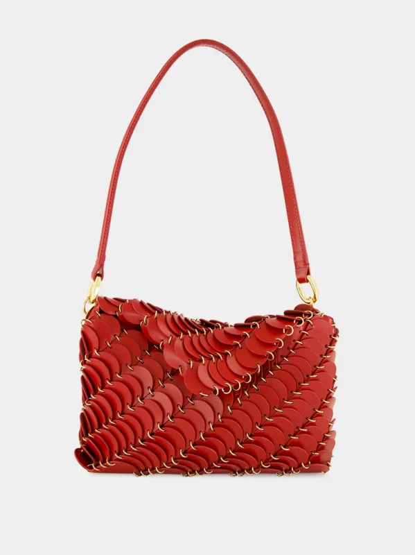 Red Paco Leather Disc Bag sold by Fashion Clinic