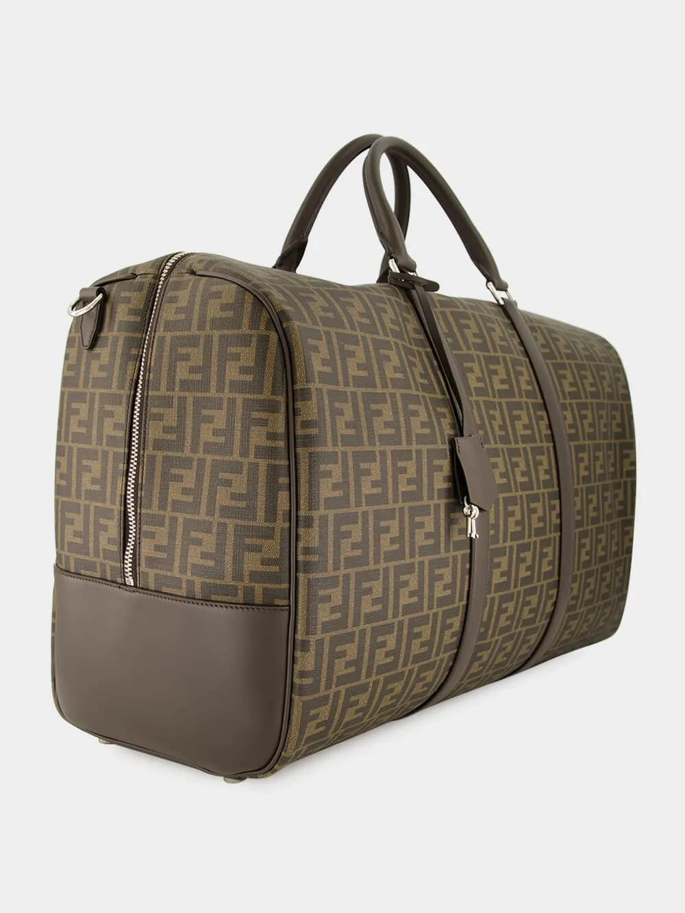 Brown FF Large Duffle Travel Bag sold by Fashion Clinic product image thumbnail 3