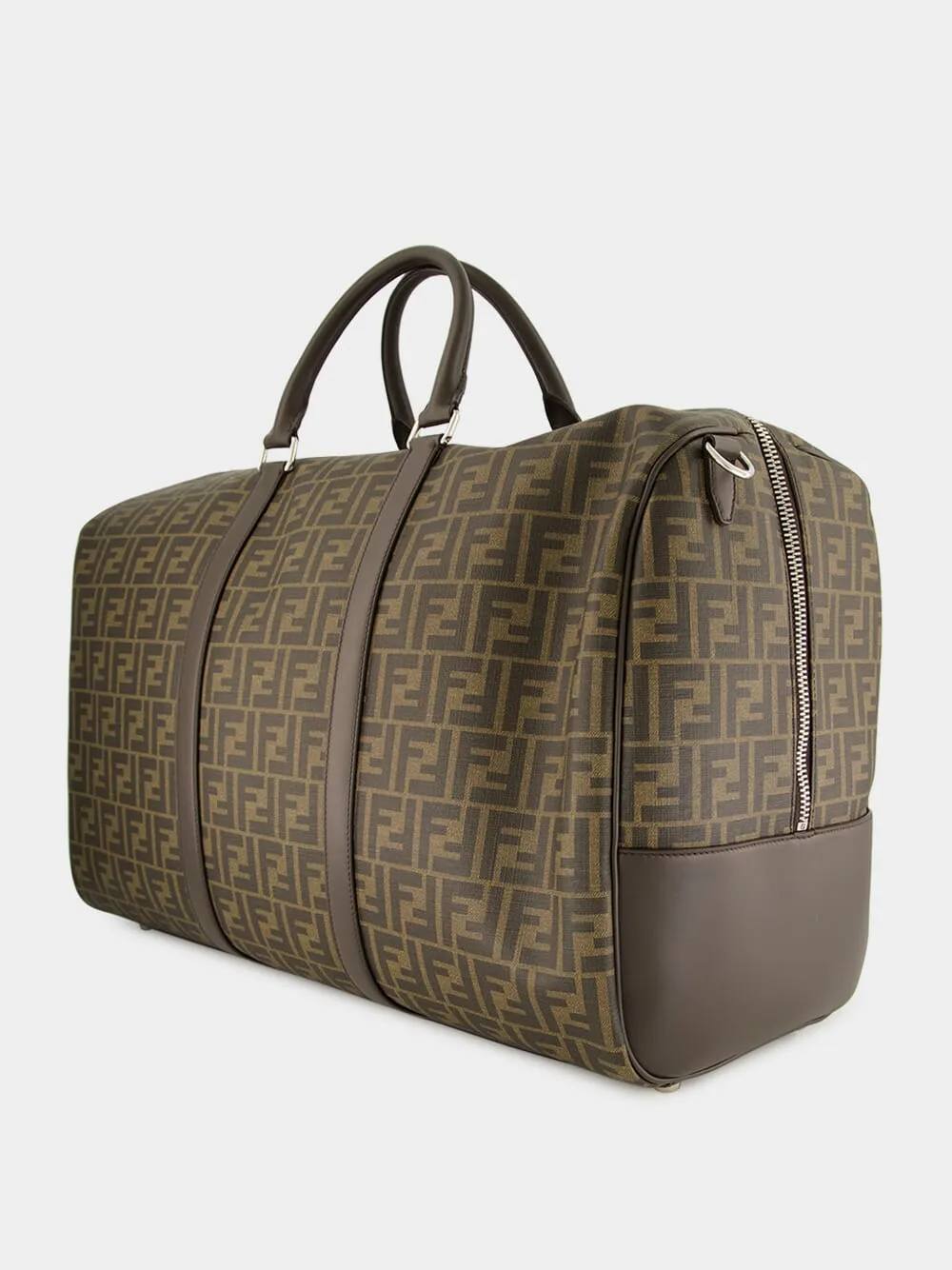 Brown FF Large Duffle Travel Bag sold by Fashion Clinic product image thumbnail 5