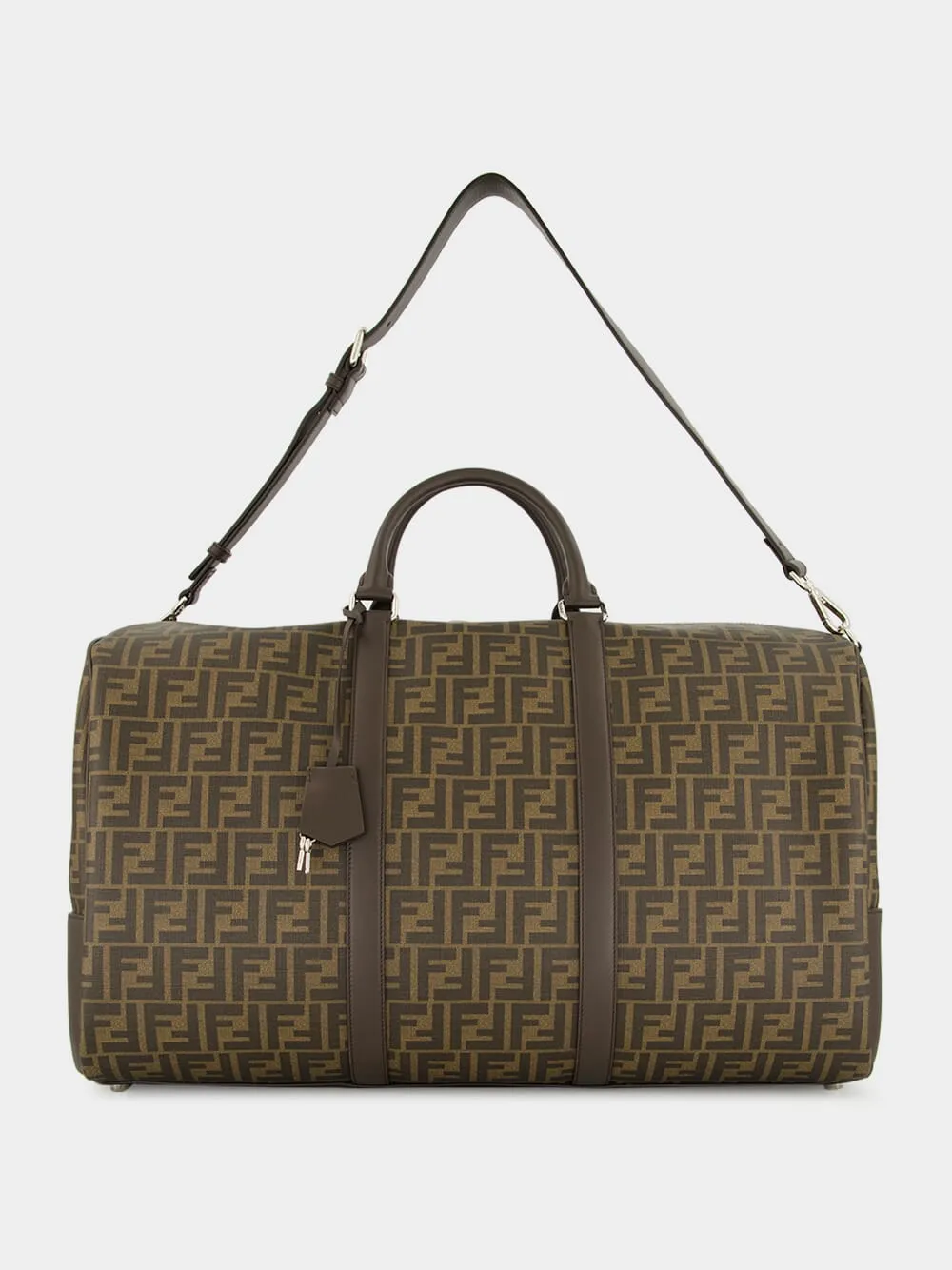 Brown FF Large Duffle Travel Bag sold by Fashion Clinic product image thumbnail 2