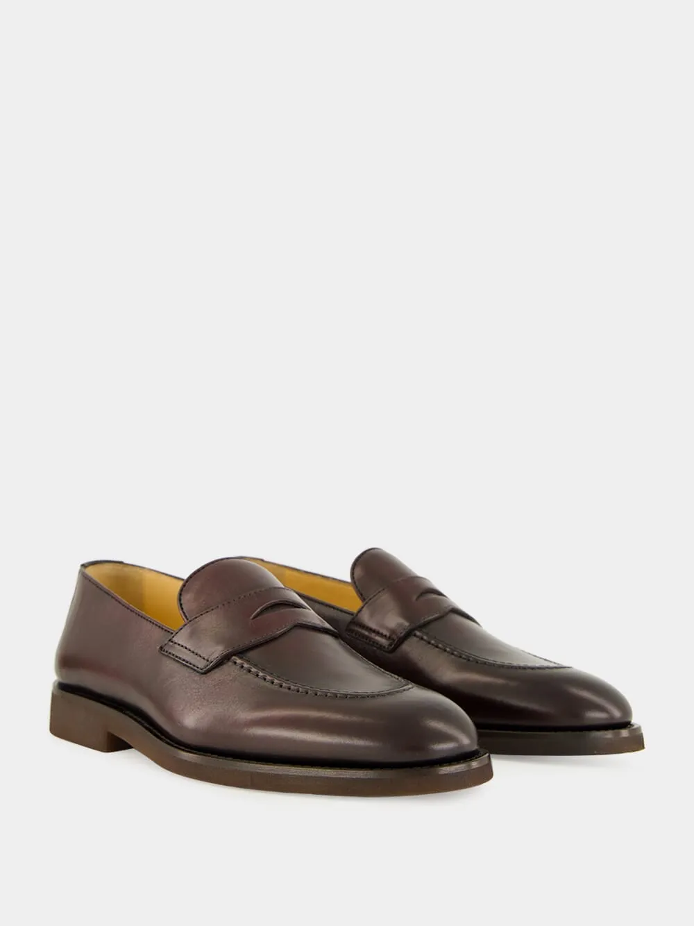 Brown Calf Leather Loafers sold by Fashion Clinic product image thumbnail 3