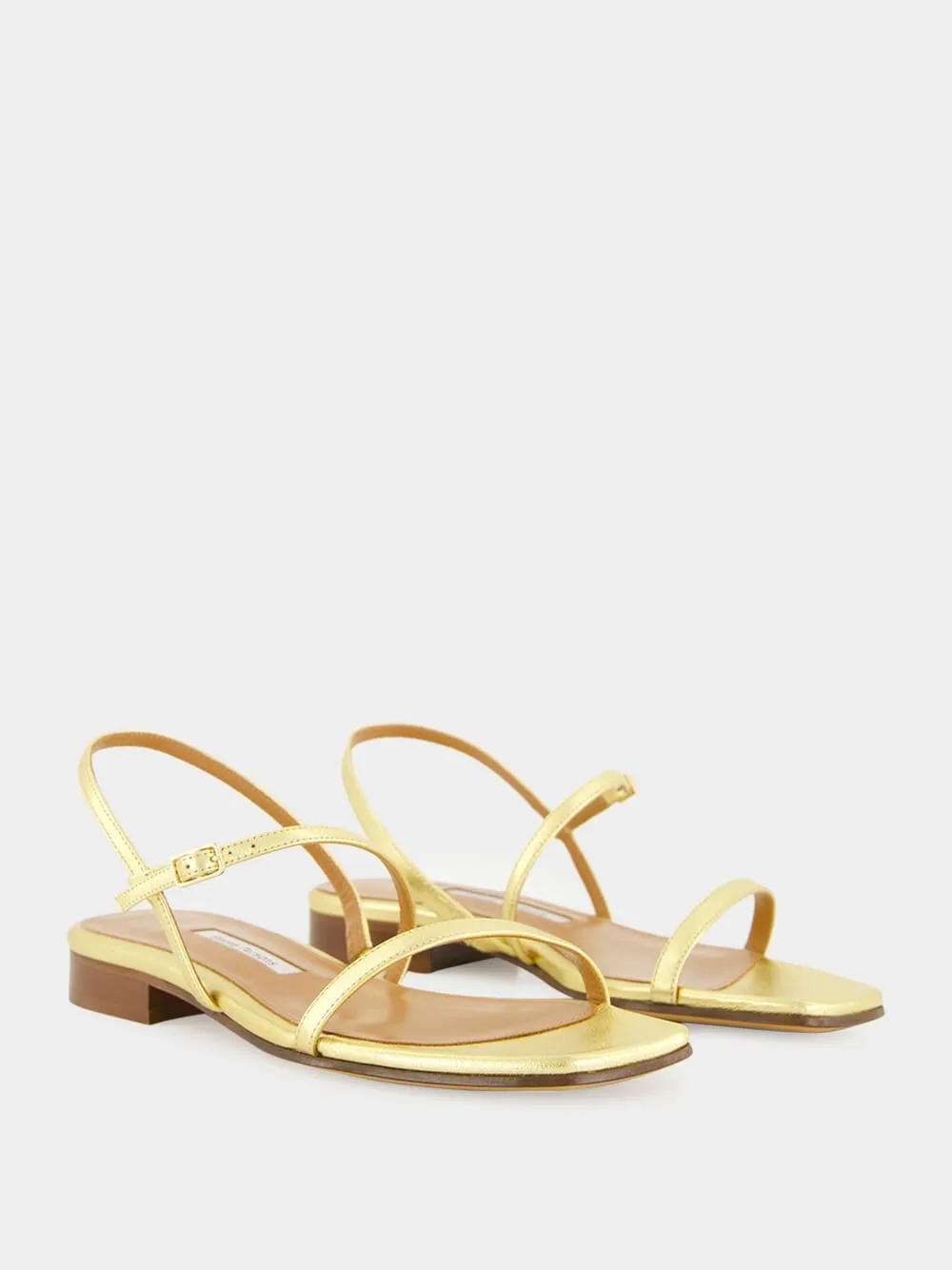 Washed Gold Hope Nappa Sandals sold by Fashion Clinic product image thumbnail 2