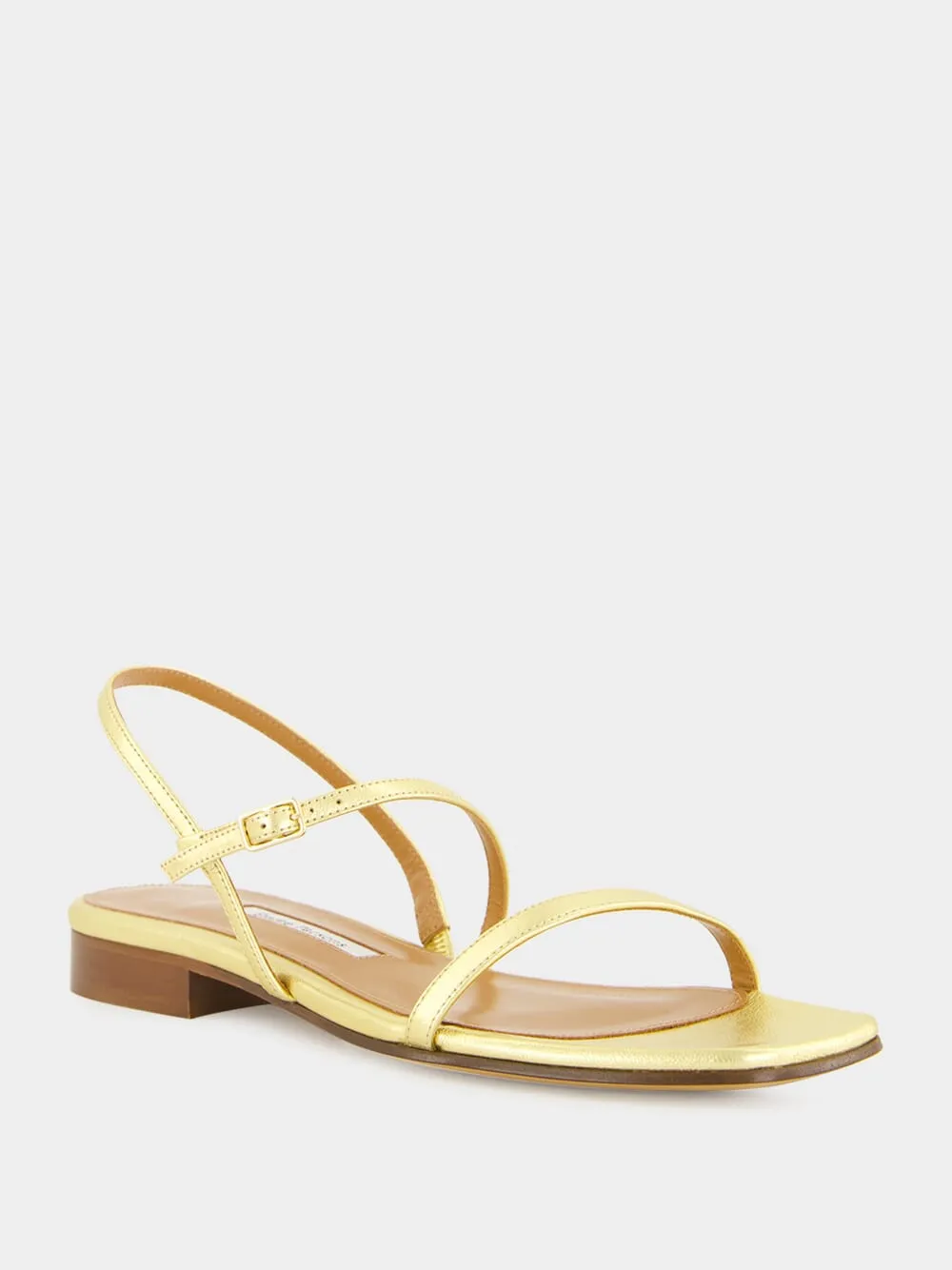 Washed Gold Hope Nappa Sandals sold by Fashion Clinic product image thumbnail 3