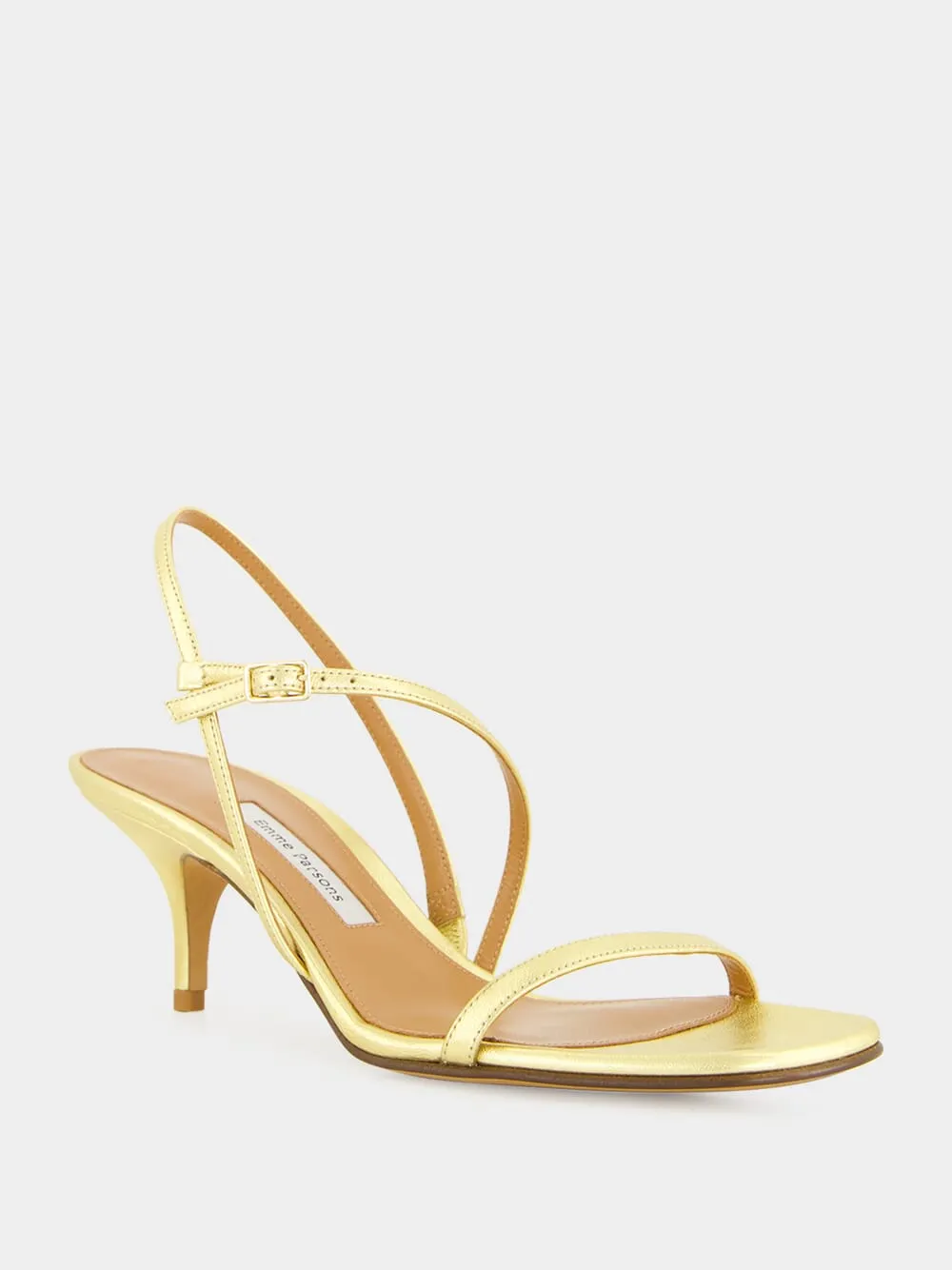 Washed Gold Hugo Nappa Sandals sold by Fashion Clinic product image thumbnail 2