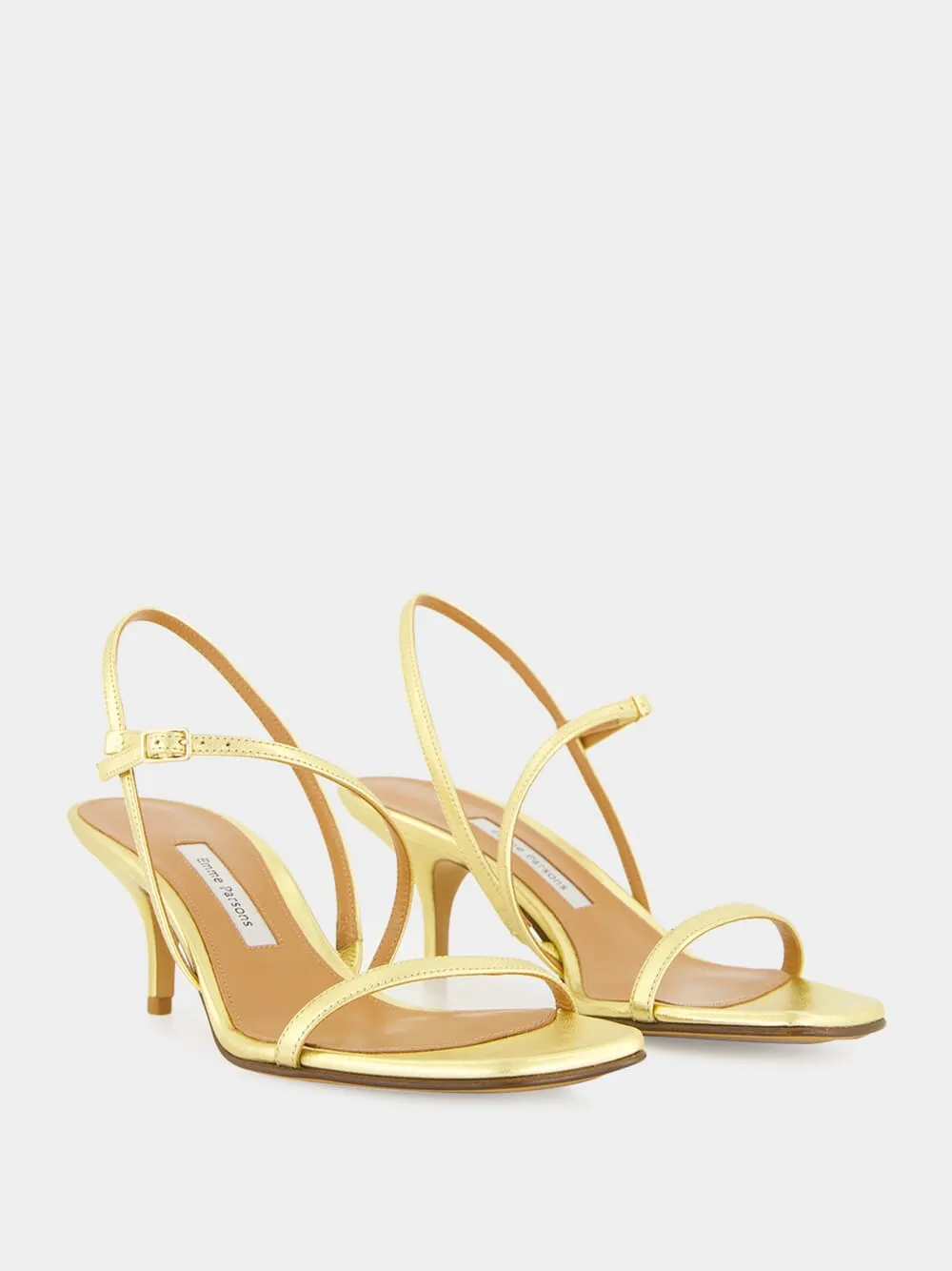 Washed Gold Hugo Nappa Sandals sold by Fashion Clinic product image thumbnail 3
