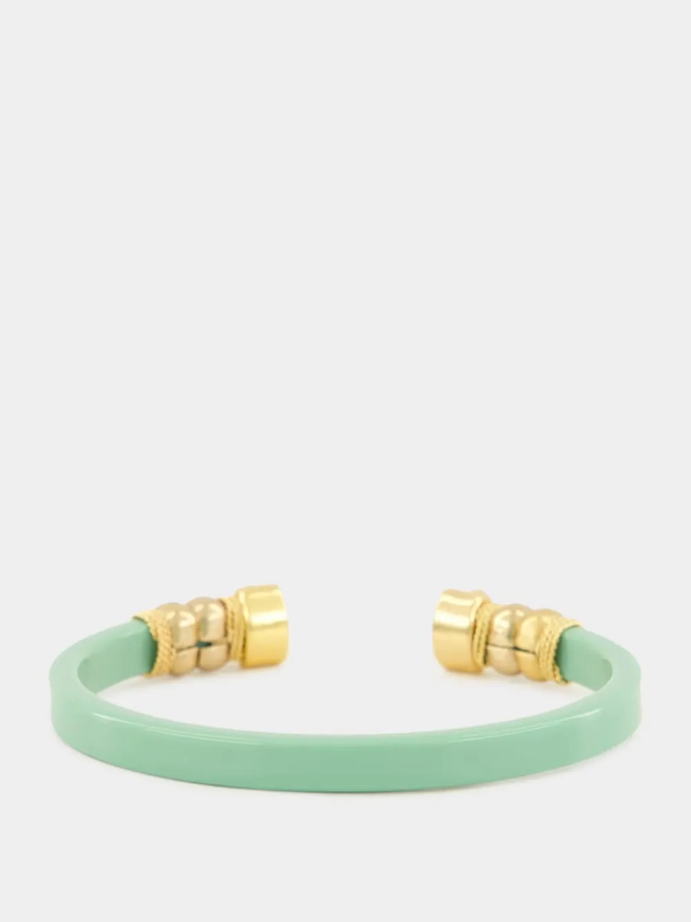 Green Sarina Open Bangle with Semi-Precious Stones sold by Fashion Clinic product image thumbnail 2