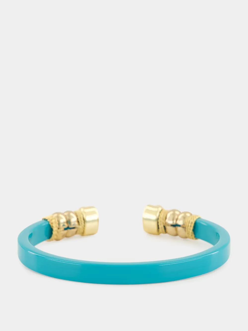 Turquoise Sarina Open Bangle with Semi-Precious Stones sold by Fashion Clinic product image thumbnail 2