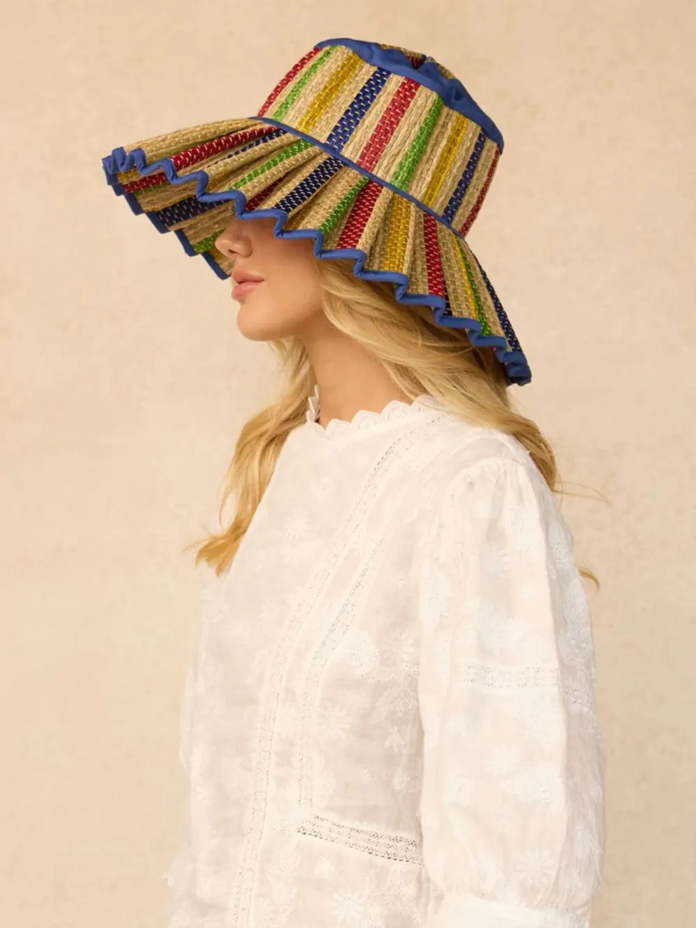 Crayons Navy Luxe Capri Maxi Hat sold by Fashion Clinic