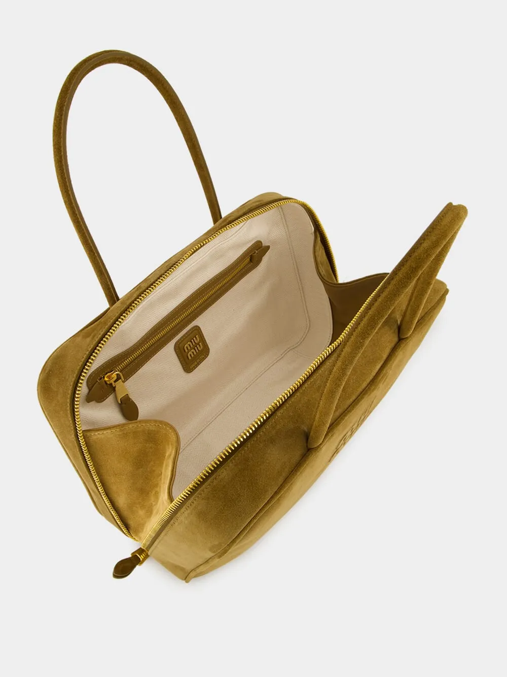 Olive Green Suede Beau Bag sold by Fashion Clinic product image thumbnail 5