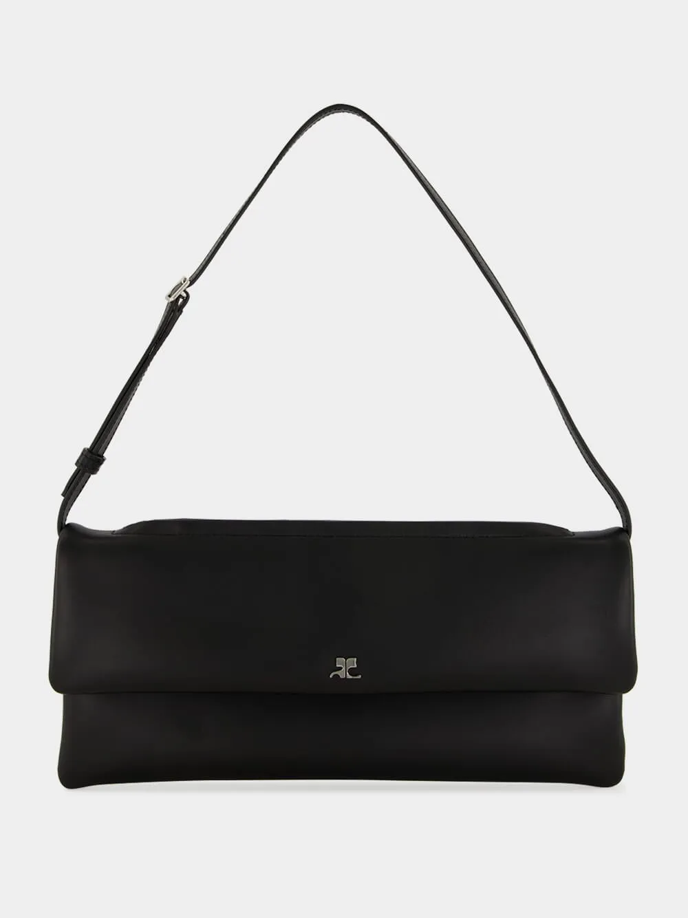 Black Leather Cuff Clutch sold by Fashion Clinic product image thumbnail 2