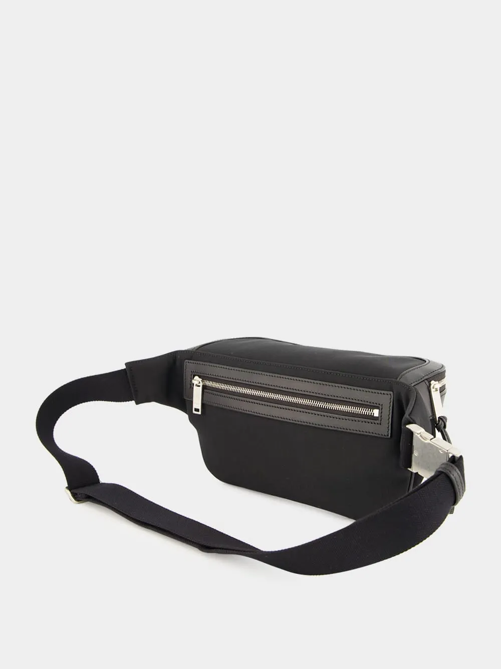 Black Canvas Belt Bag sold by Fashion Clinic product image thumbnail 4