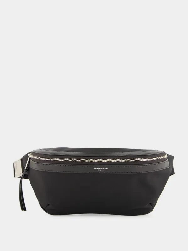 Black Canvas Belt Bag sold by Fashion Clinic
