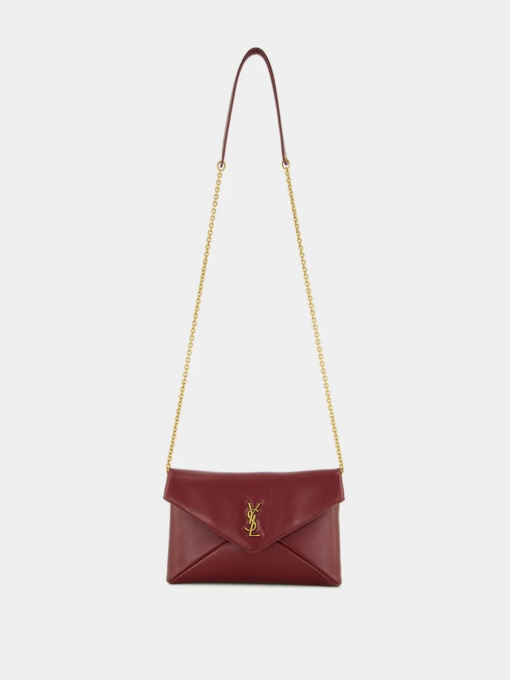 Dark Ruby Cassandre Leather Chain Pouch sold by Fashion Clinic product image thumbnail 2