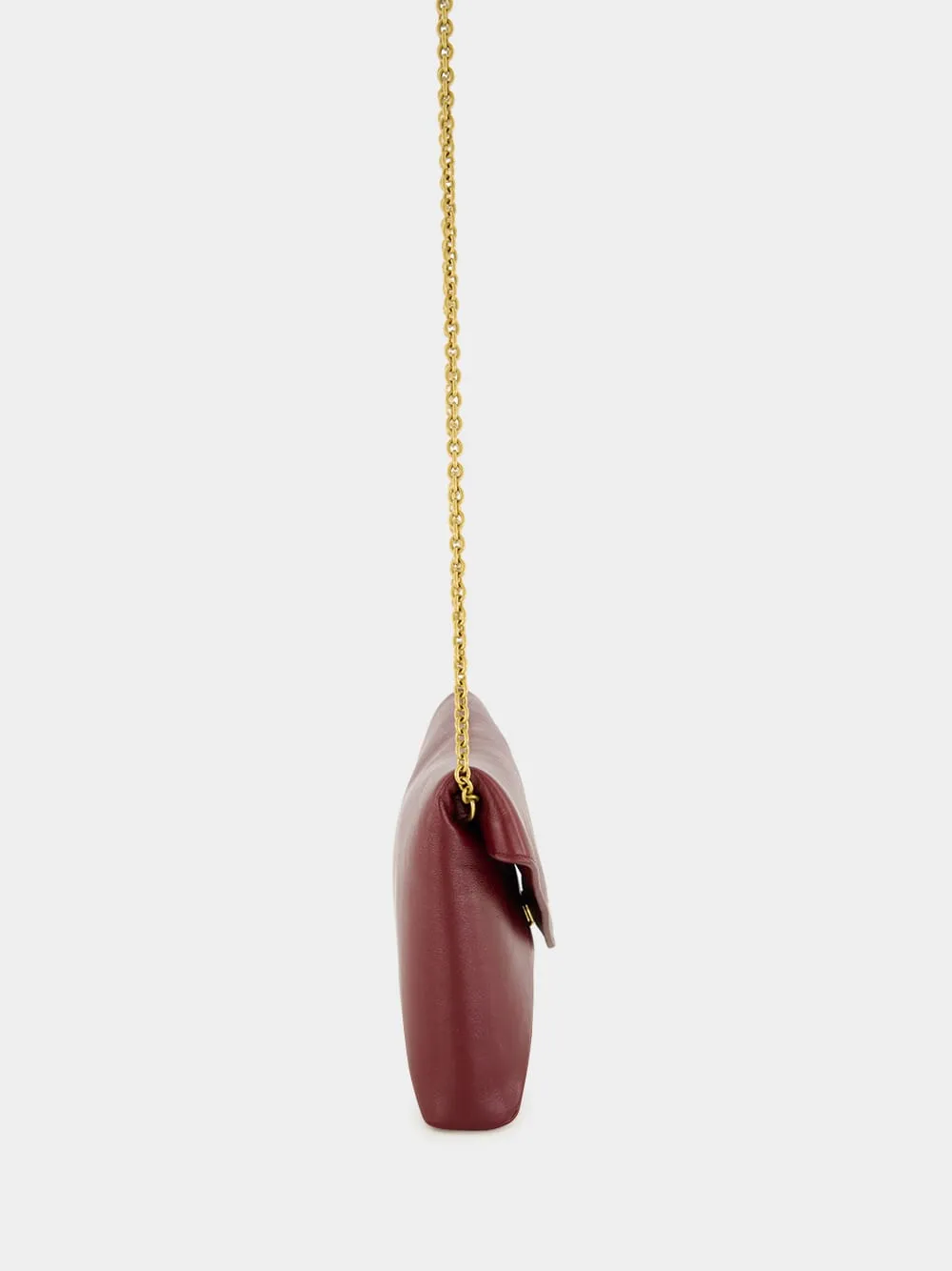 Dark Ruby Cassandre Leather Chain Pouch sold by Fashion Clinic product image thumbnail 4