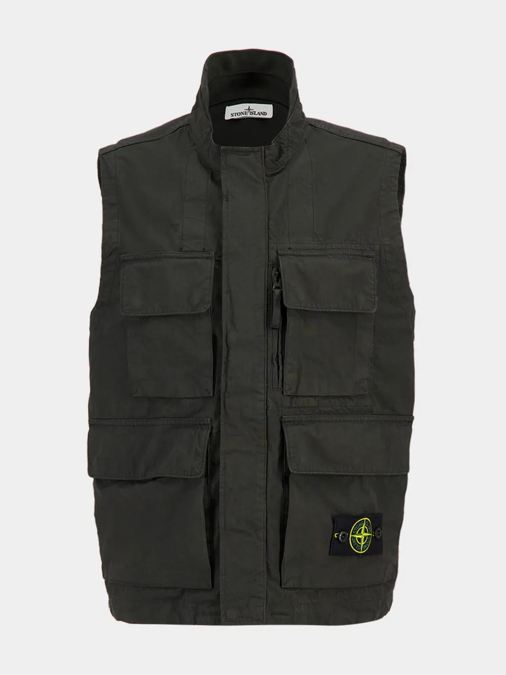 Lead Grey Canvas Utility Vest sold by Fashion Clinic product image thumbnail 2