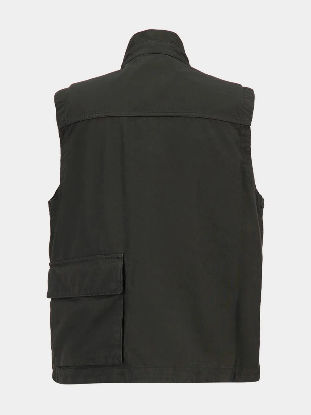 Lead Grey Canvas Utility Vest sold by Fashion Clinic product image thumbnail 4
