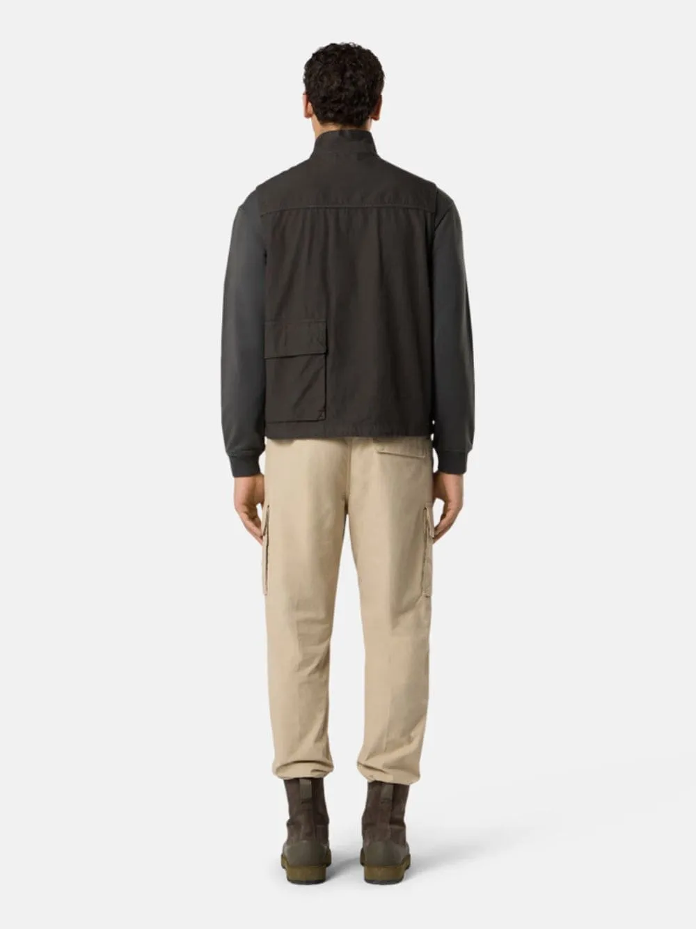 Lead Grey Canvas Utility Vest sold by Fashion Clinic product image thumbnail 3