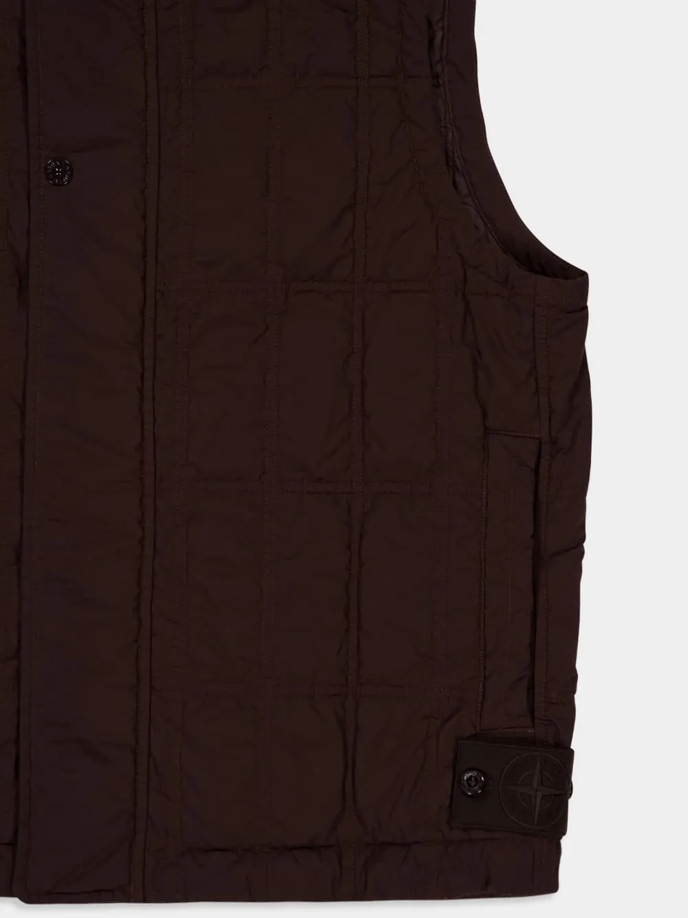 Dark Brown Puffer Vest sold by Fashion Clinic product image thumbnail 4