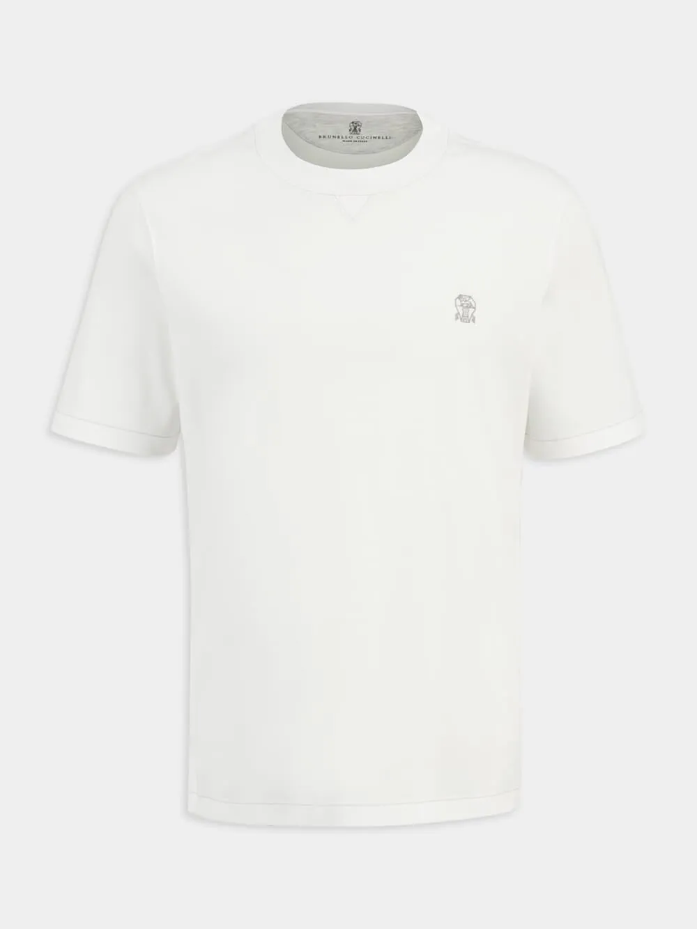 White Cotton Sport T-Shirt sold by Fashion Clinic