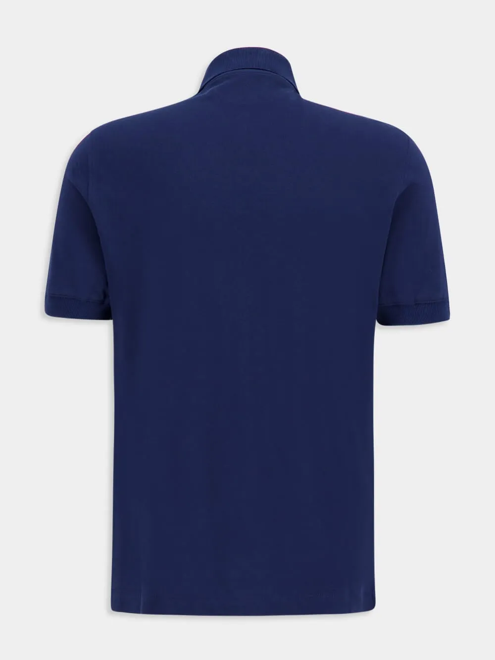 Blue Cotton Piqué Polo Shirt sold by Fashion Clinic product image thumbnail 2