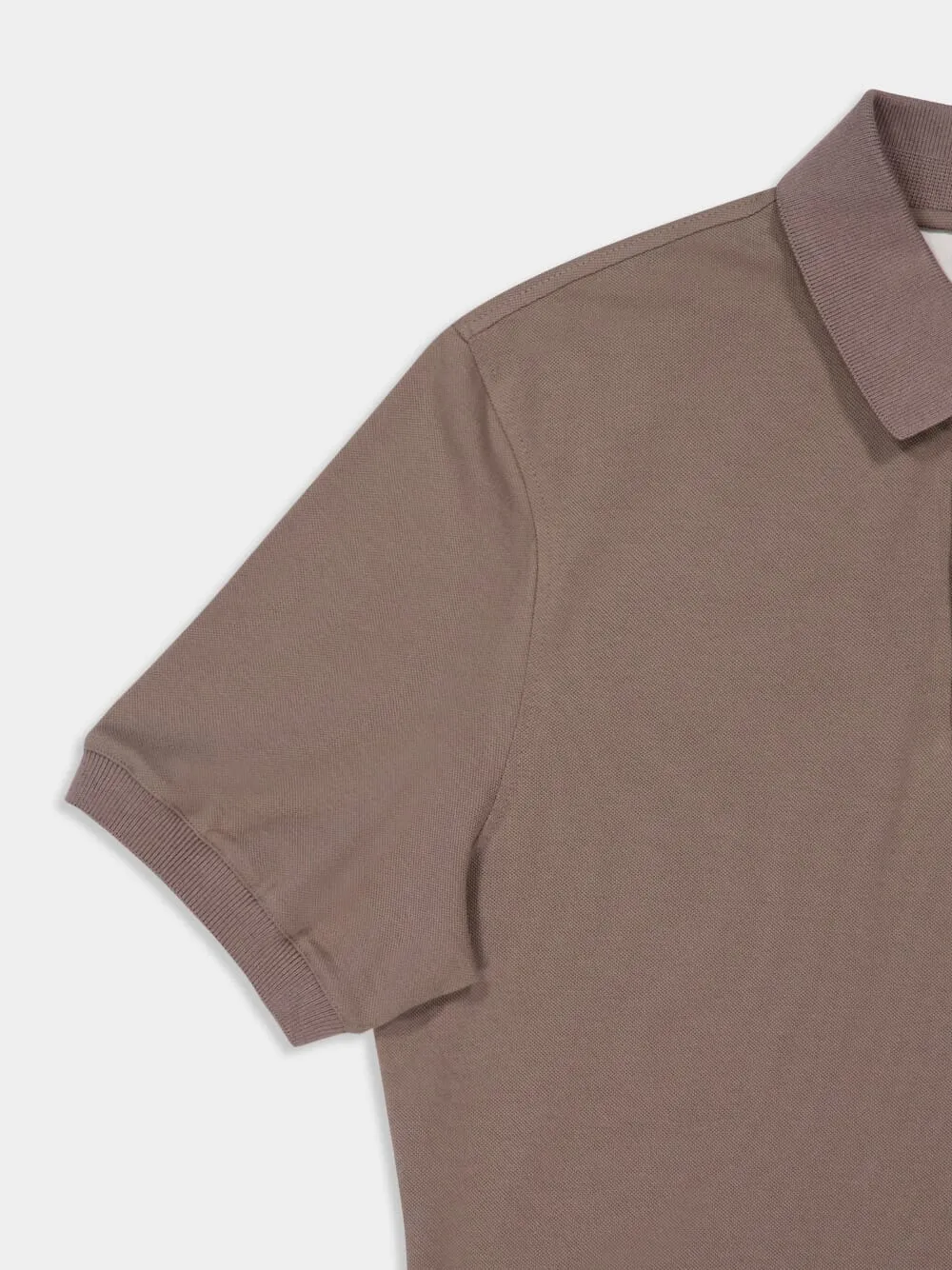 Brown Cotton Piqué Polo Shirt sold by Fashion Clinic product image thumbnail 4