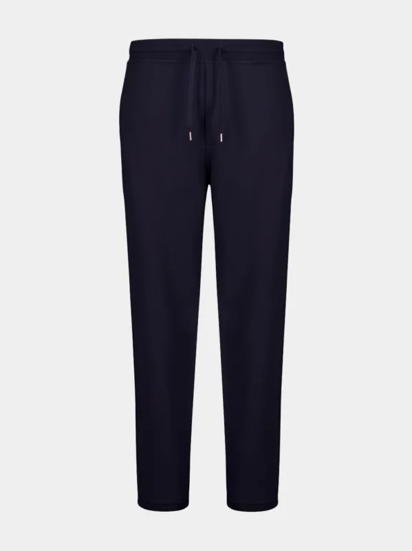 Navy Blue Cotton Sport Trousers sold by Fashion Clinic