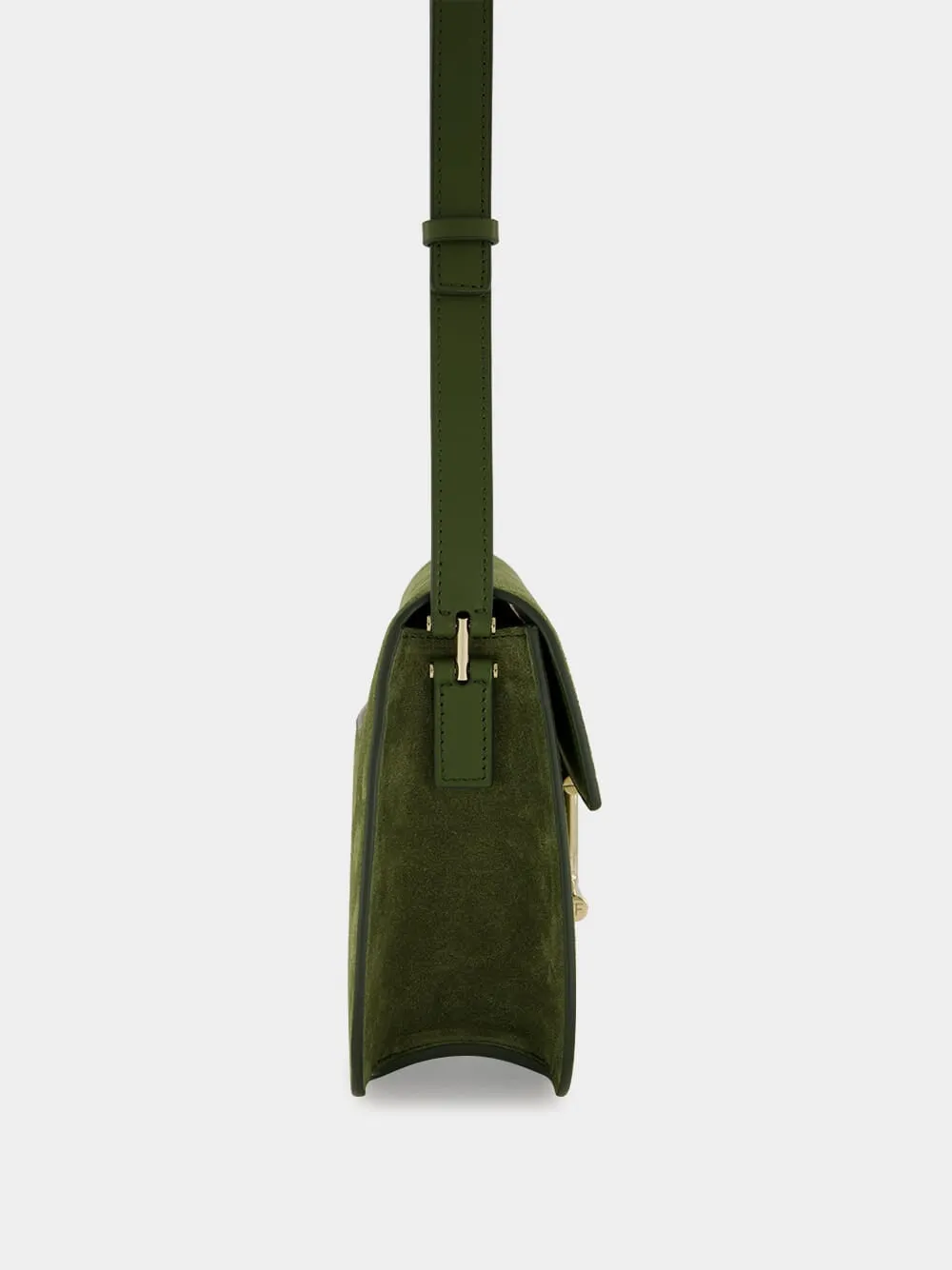 Moss Green Suede Tara Crossbody sold by Fashion Clinic product image thumbnail 4