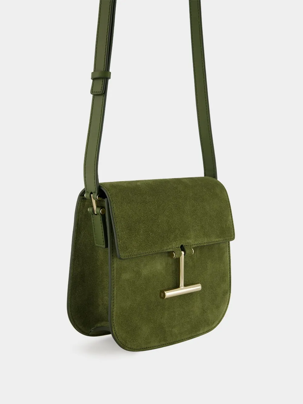 Moss Green Suede Tara Crossbody sold by Fashion Clinic product image thumbnail 3