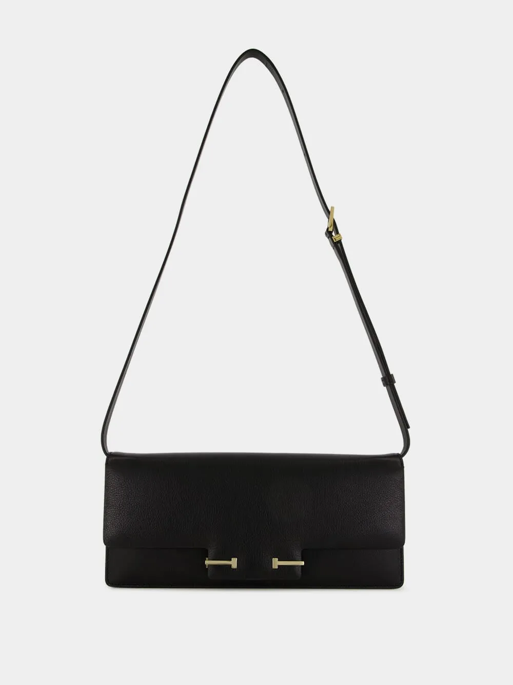 Black Supple Leather Aube Shoulder Bag sold by Fashion Clinic product image thumbnail 3