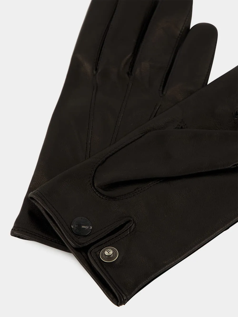 Black Nappa Leather Light Gloves sold by Fashion Clinic product image thumbnail 3