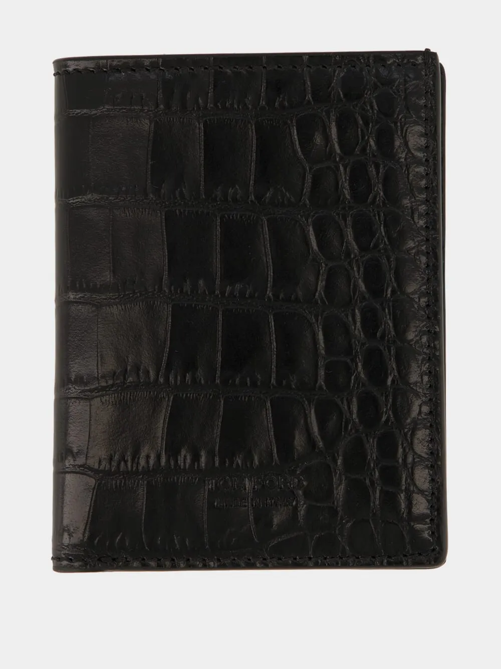 Black Slim Leather Card Case sold by Fashion Clinic